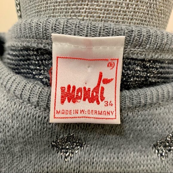Vintage Mondi wool silver metallic [Christmas sweater 90s Y2K sparkly holiday] - Picture 6 of 7